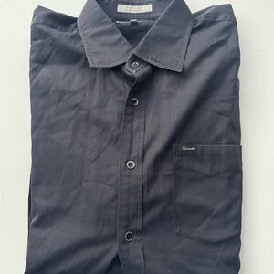 Faconnable black Casual Button Down Shirt